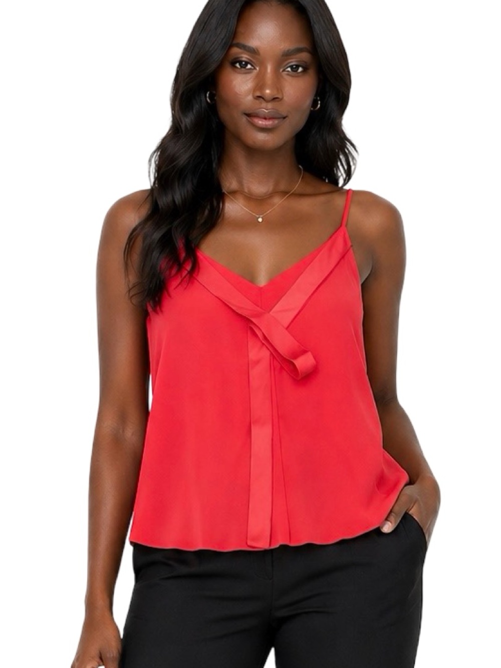 Paule Ka satin trim cami. EUC